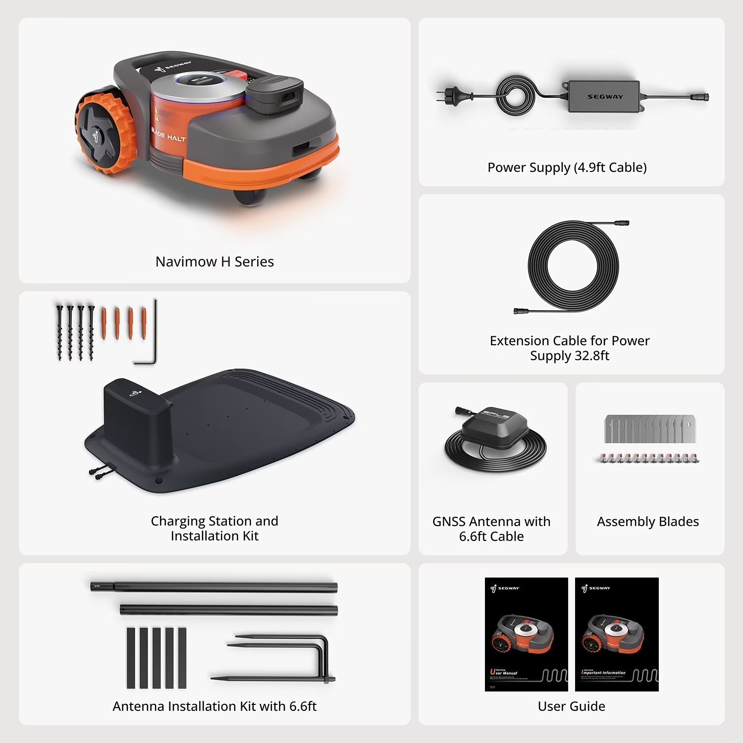 Navimow RTK Vision Robotic Lawn Mower for 0.2 Acre with Wire-Free Smart Navigation
