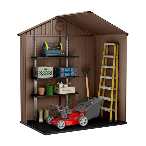 6 Ft. W X 4 Ft. D Double Door Apex Outdoor Garden Shed