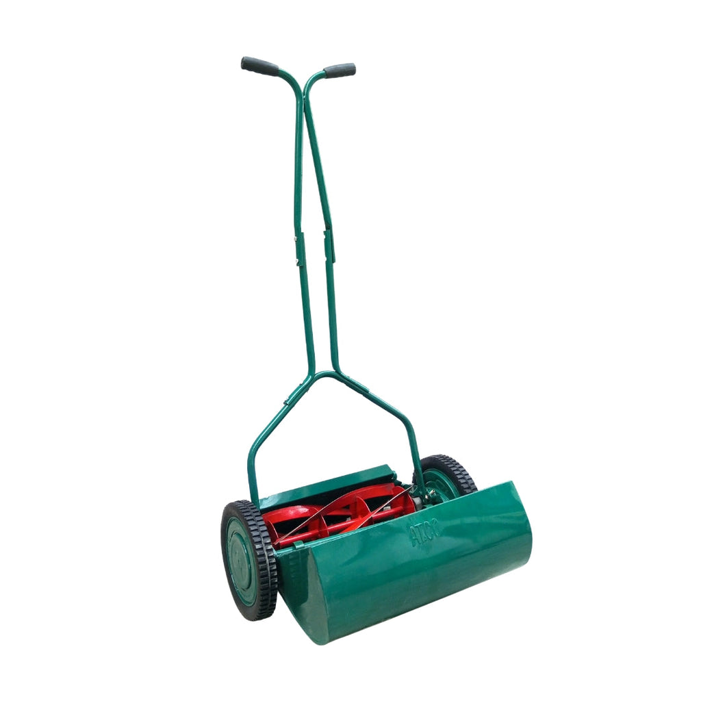 16-Inch Manual Reel Lawn Mower with Cylinder Blade, Rear Roller & Grass Collection Box Eco-Friendly Push Mower