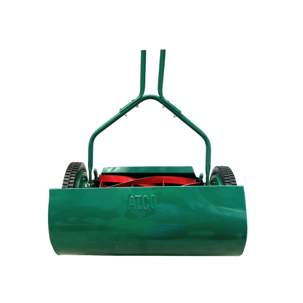 16-Inch Manual Reel Lawn Mower with Cylinder Blade, Rear Roller & Grass Collection Box Eco-Friendly Push Mower