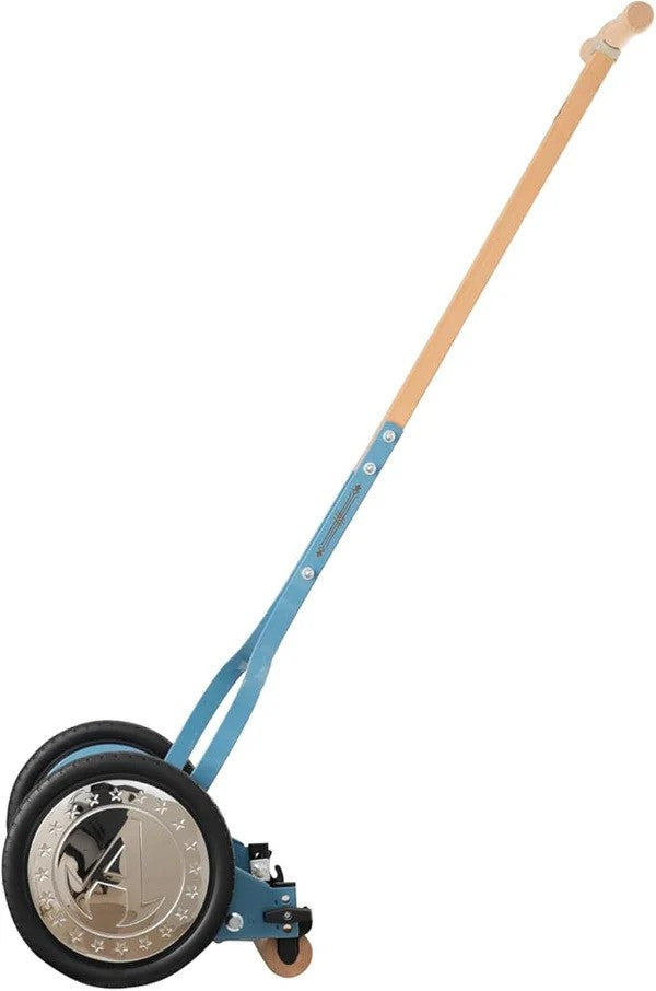 LMcenter's VintageCut 16” Manual Reel Lawn Mower – 5 Blade Classic Push Grass Cutter with Adjustable Height